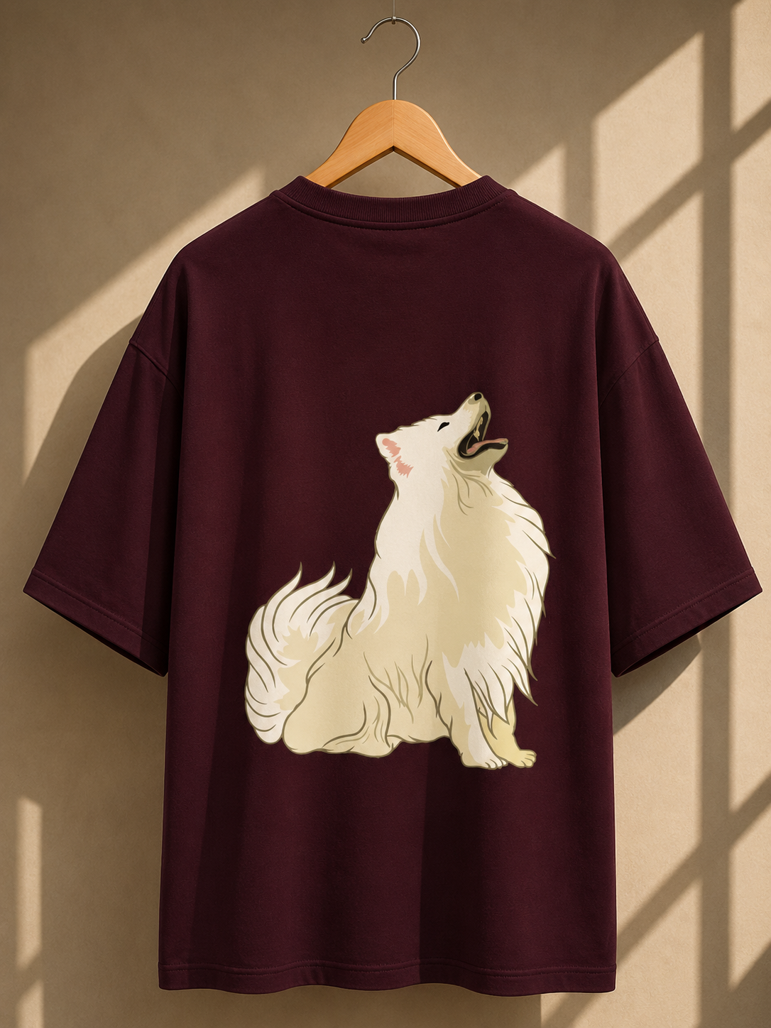 Puppy Printed Oversized Unisex Tee