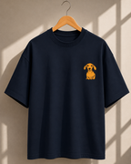 Puppy Printed Oversized Unisex Tee