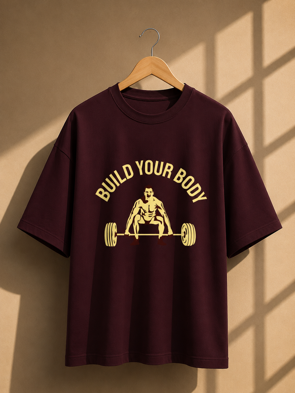 Gym-Workout Unisex Terry Oversized Tee