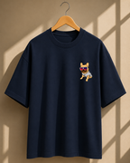 Dog-Wearing-Sunglasses Oversized Unisex Tee