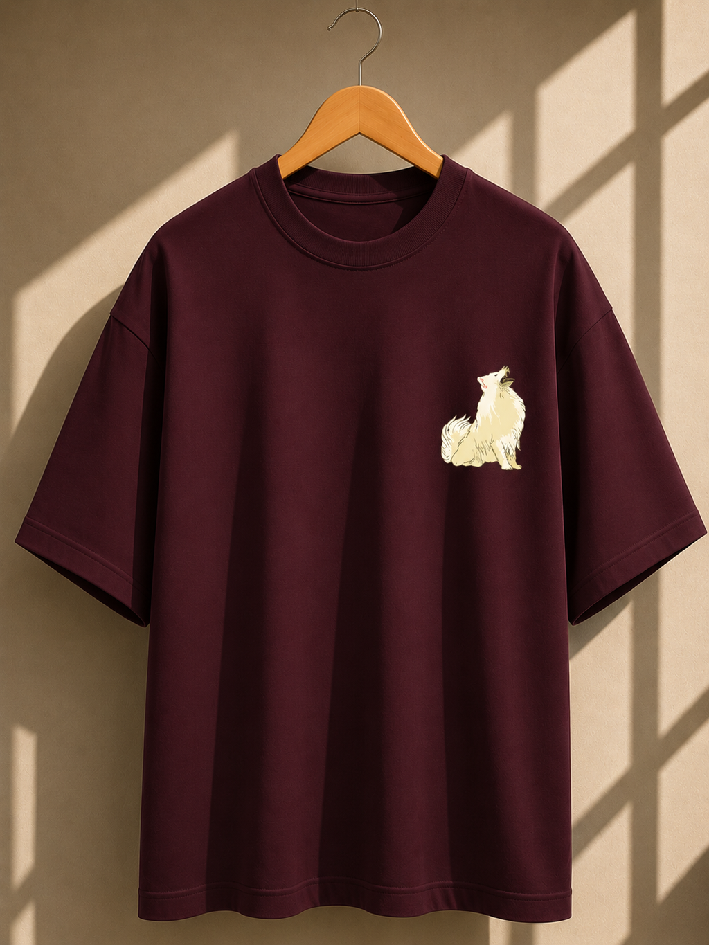 Puppy Printed Oversized Unisex Tee