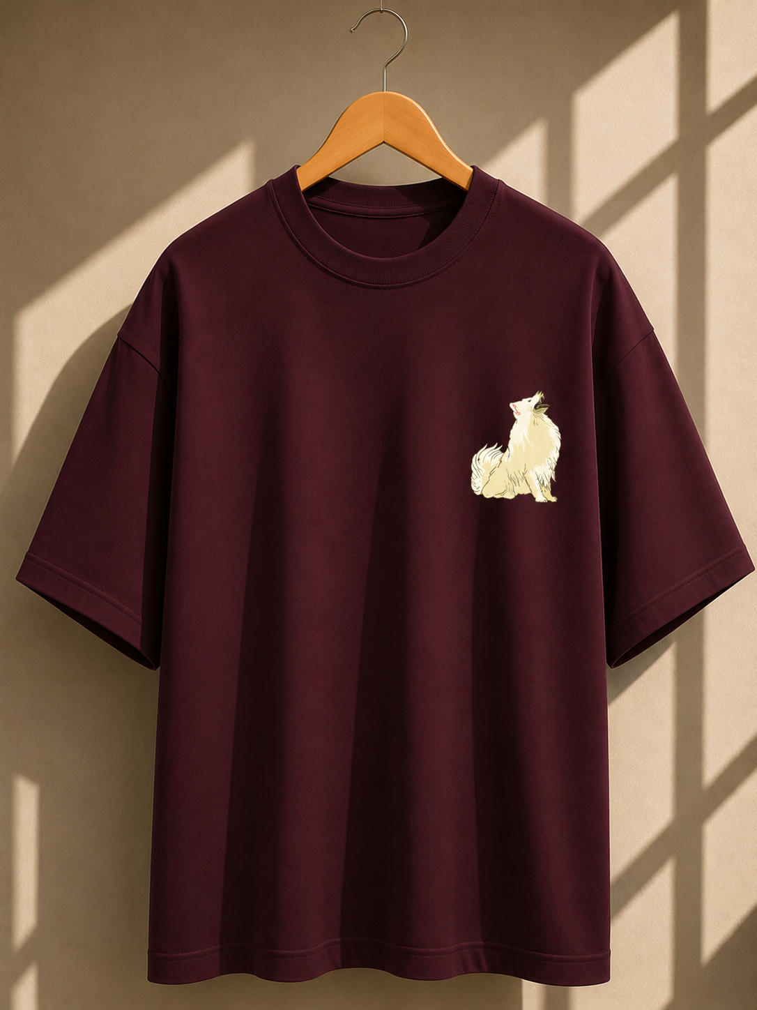 Puppy Printed Oversized Unisex Tee