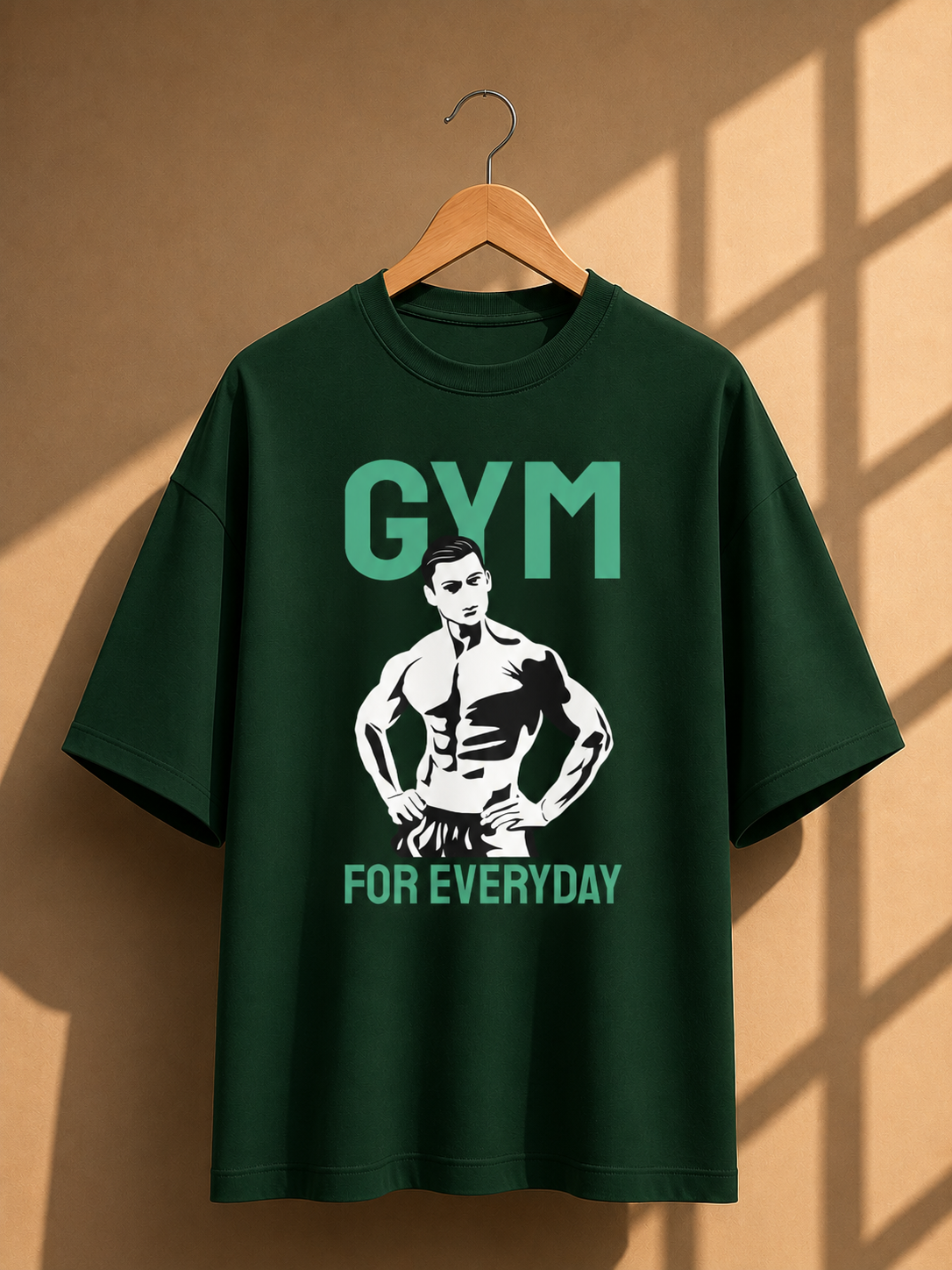 Gym-Workout Unisex Terry Oversized Tee