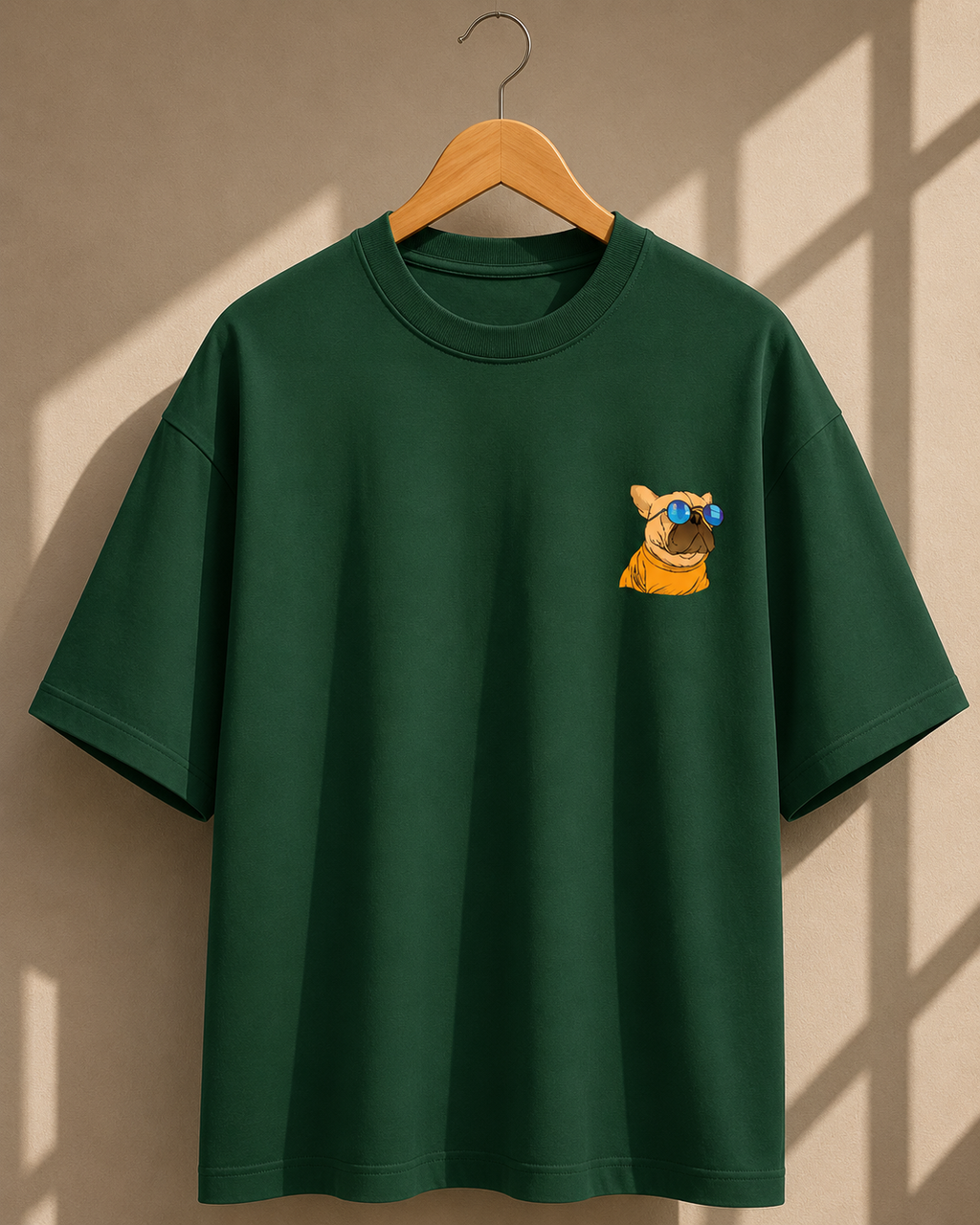 Puppy Printed Oversized Unisex Tee