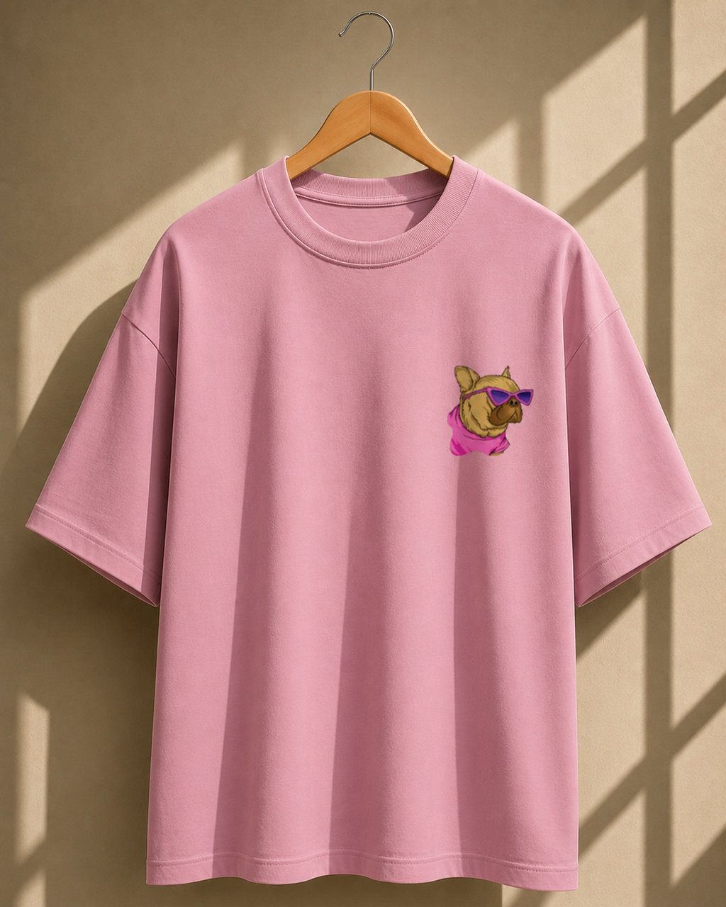 Dog-Wearing-Sunglasses Oversized Unisex Tee