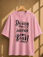 Coffee Quotes Printed Oversized Unisex Tee