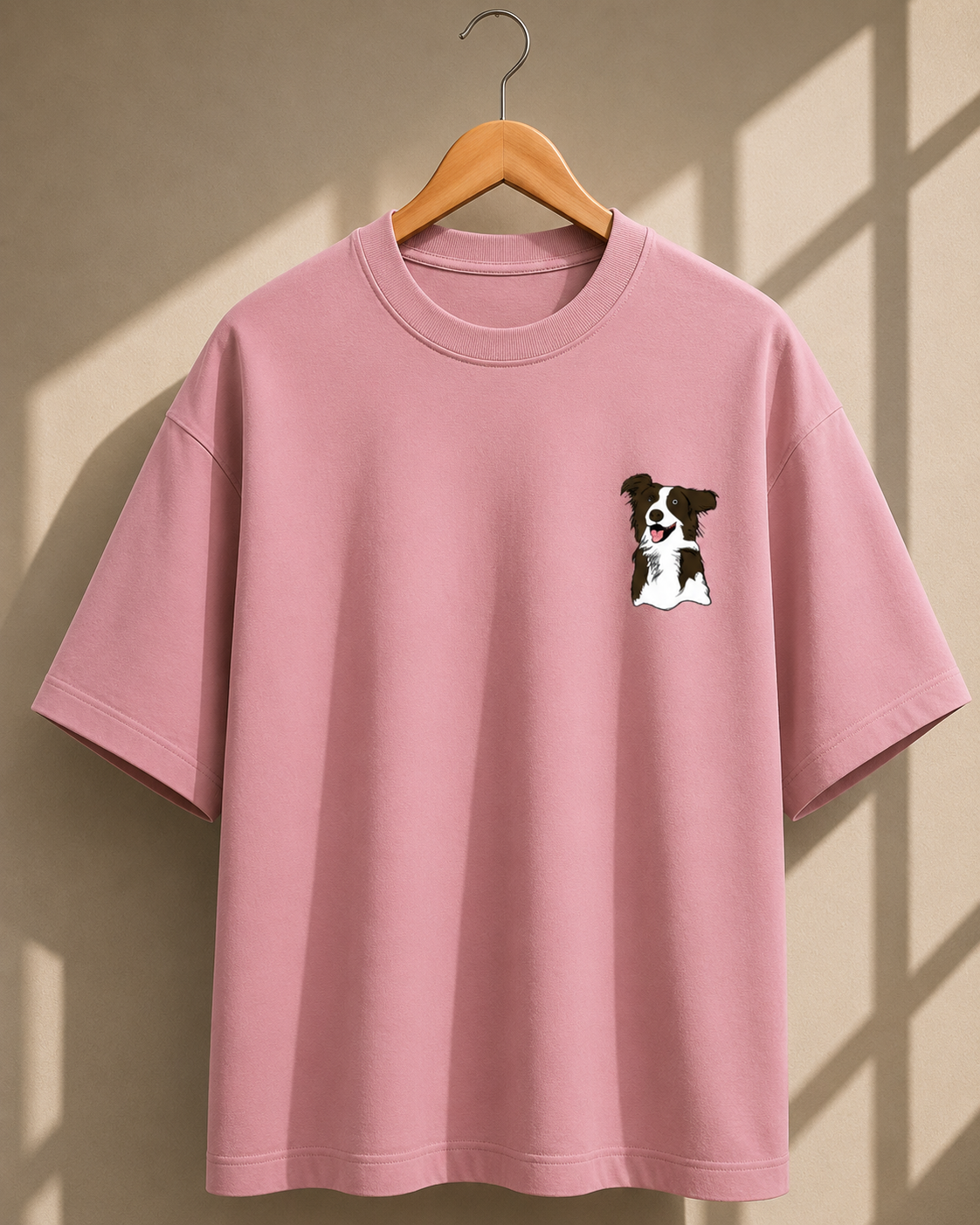 Puppy Printed Oversized Unisex Tee