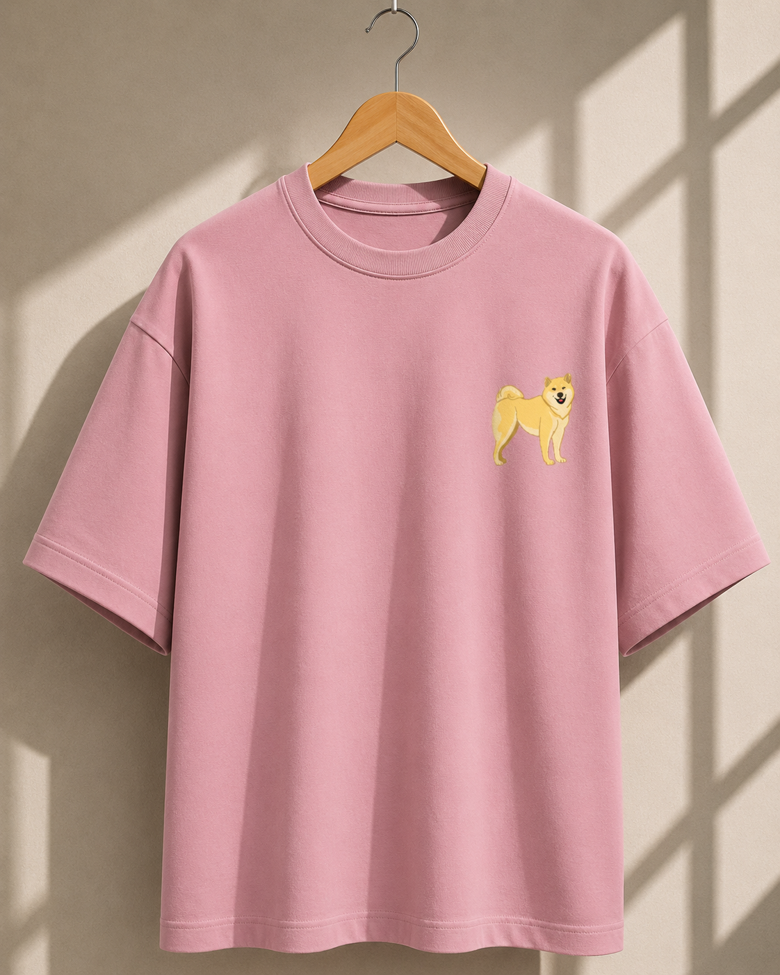 Puppy Printed Oversized Unisex Tee