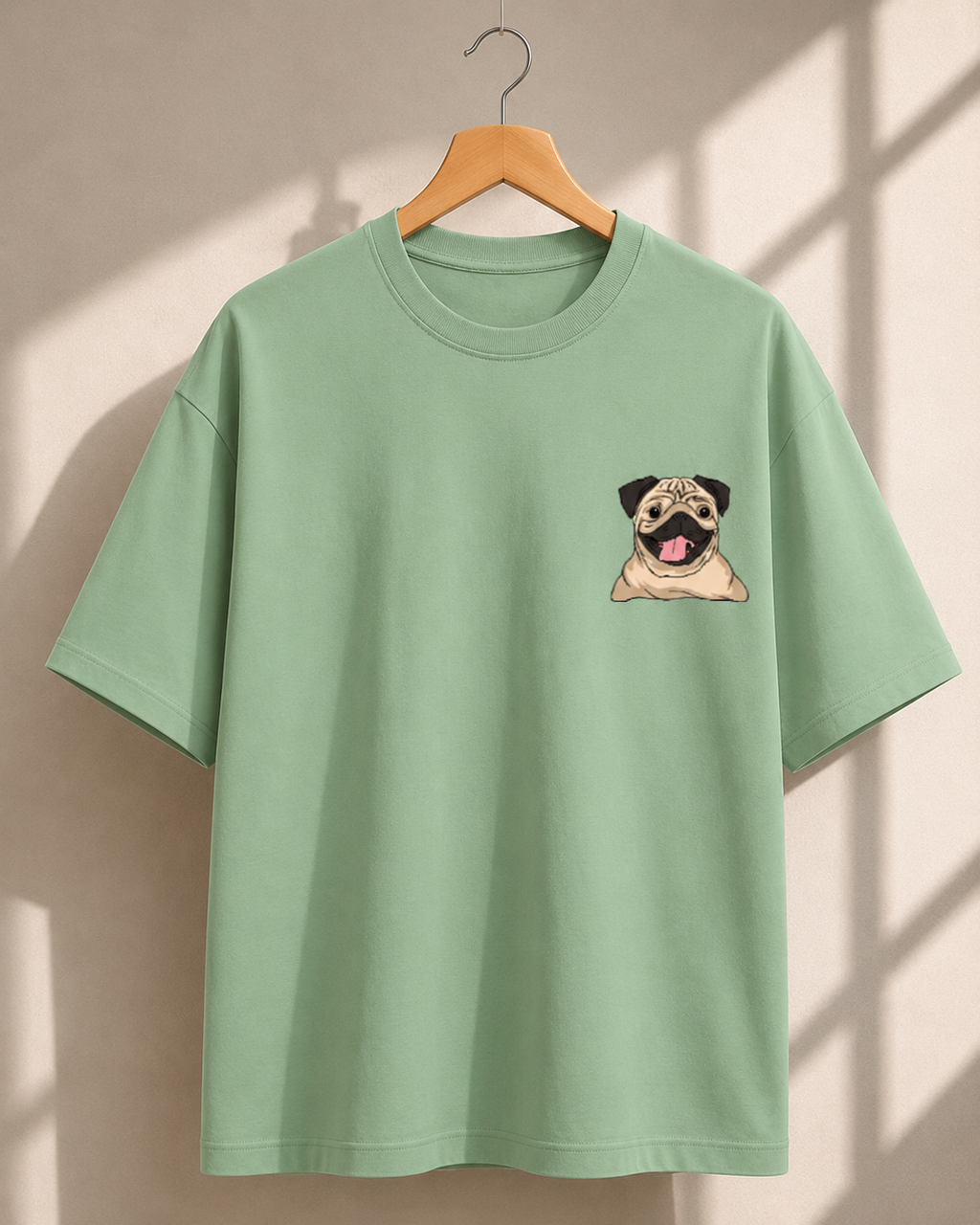 Puppy Printed Oversized Unisex Tee