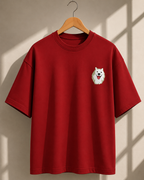 Puppy Printed Oversized Unisex Tee