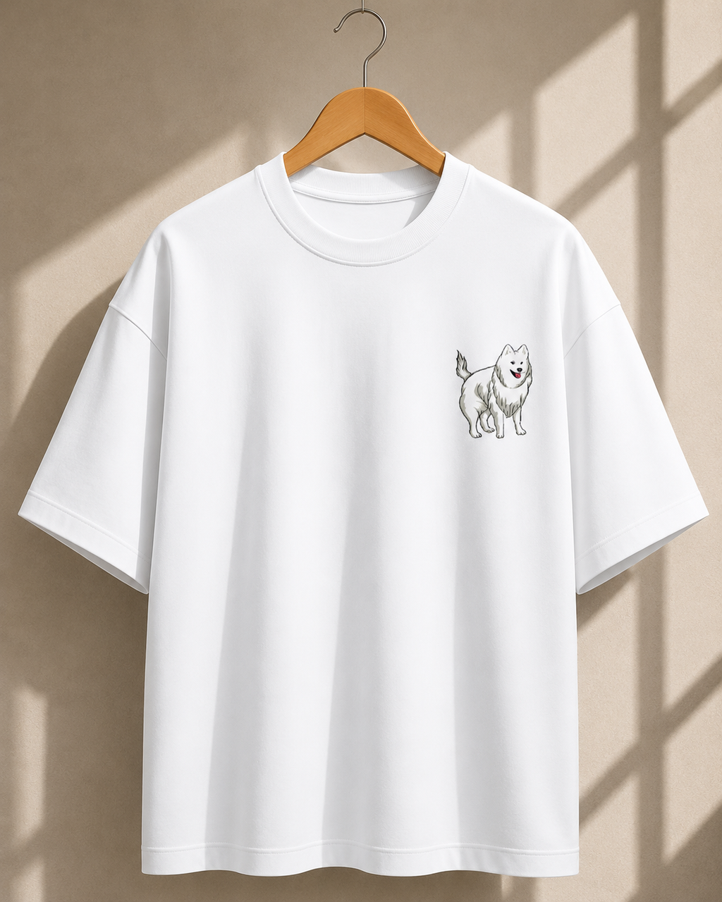 Puppy Printed Oversized Unisex Tee