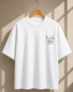 Puppy Printed Oversized Unisex Tee